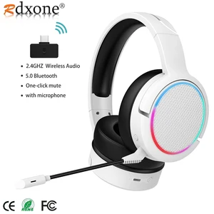 X5 Pro Bluetooth 5.0 Headphones PS5 USB Computer 2.4G Wireless Gaming Headphones PS4 With Light Microphone For Mobile Xbox PC