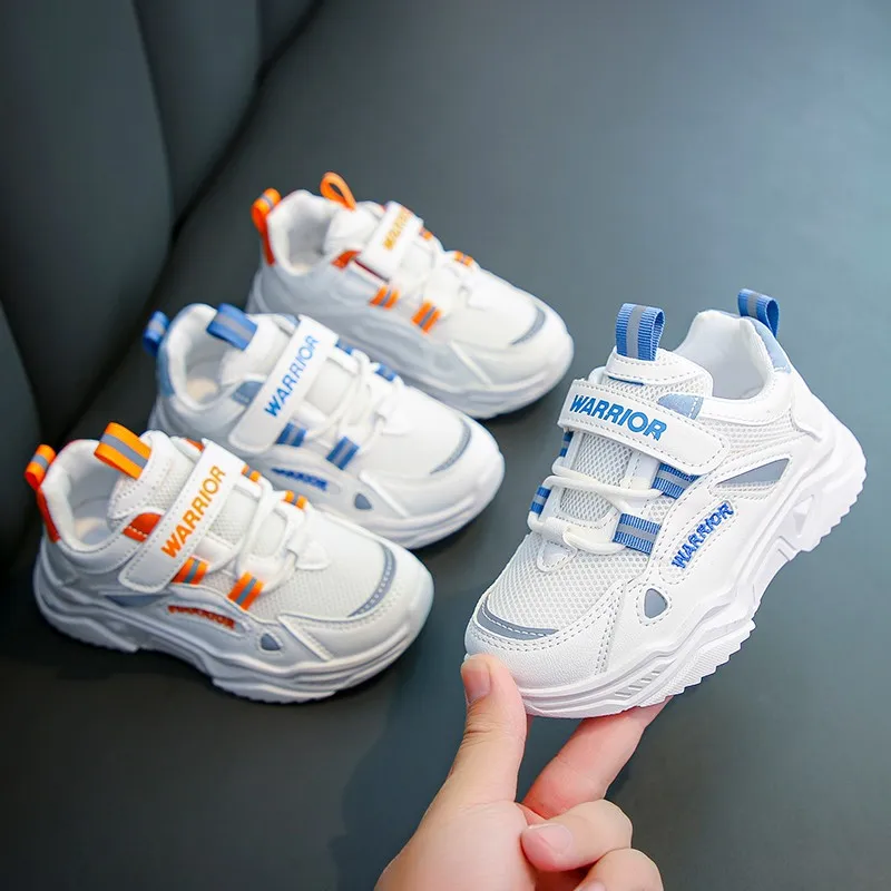 

Autumn Children Chunky Sneakers Girls White Classic Sports Shoes Toddler Boys Soft Bottom TPR Mesh Running Shoes Tennis 6-13Y
