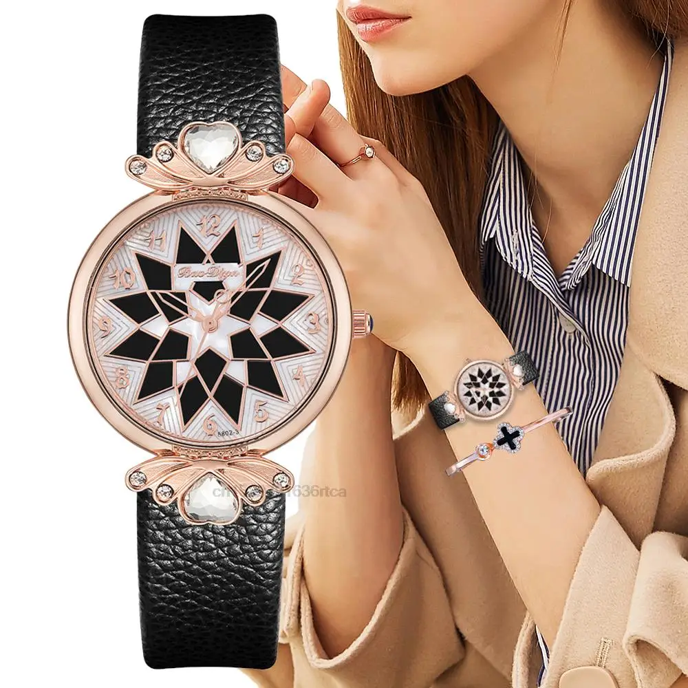 

SMVPDelicate Women Fashion 2022 Sun Creative Digital Design Watches Simple Ladies Leather Wristwatches Casual Female Quartz Cloc