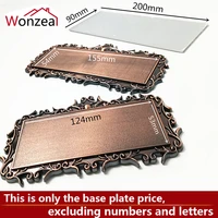 abs plasticacrylic antique copper door plates for home gates hotel room personalized house number stickers door number sign