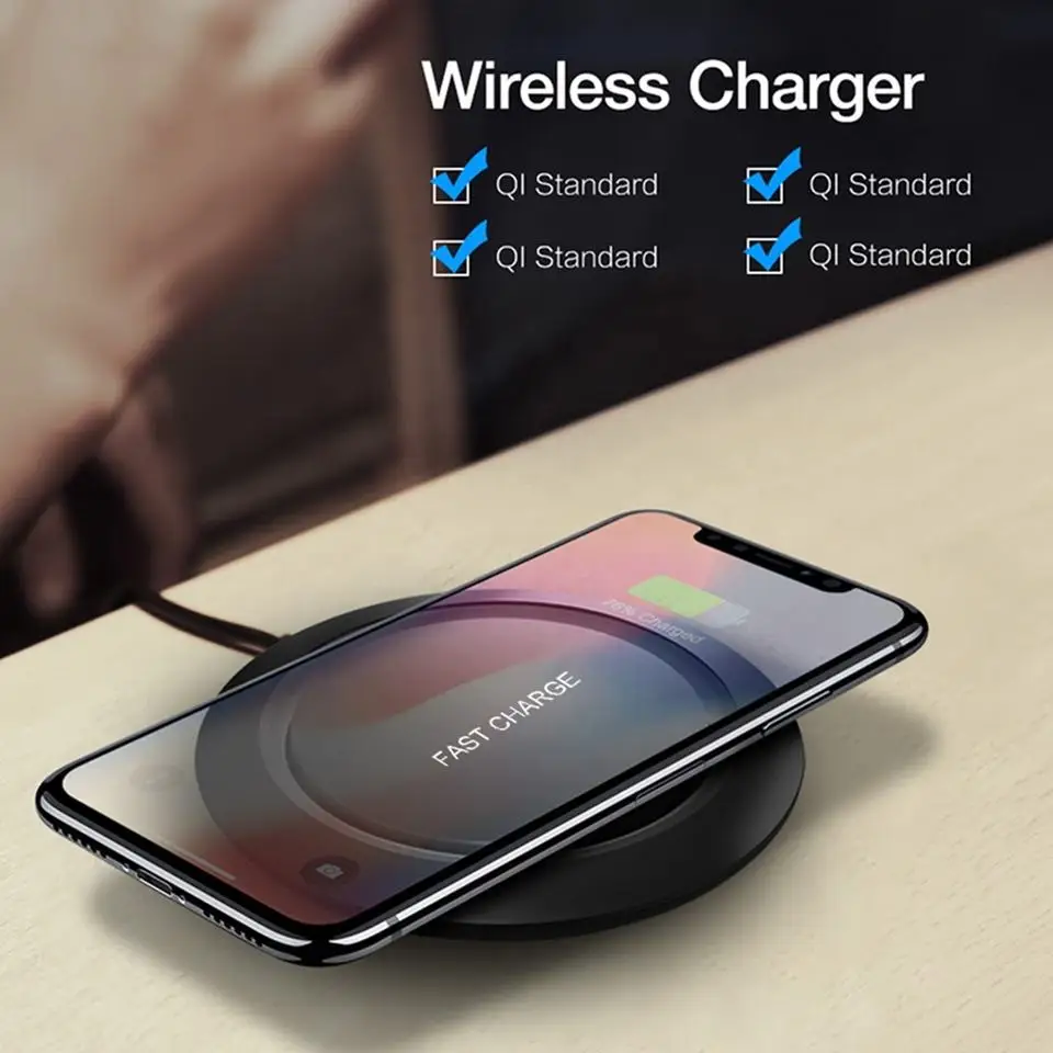 

New Fast Charging 10W Portable QI Wireless Charger Cell Phone Charging best wireless charger For Phone wireless charger