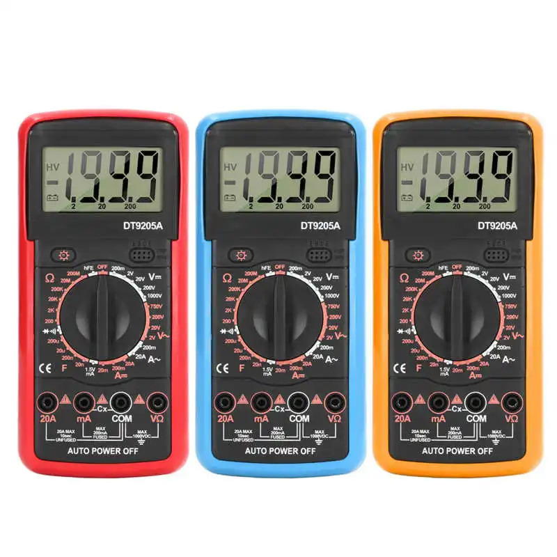 

Smart Digital Multimeter LCD Display Ammeter Voltmeter Handhold Circuit Detection Meter Current Capacitor Ohm Tester