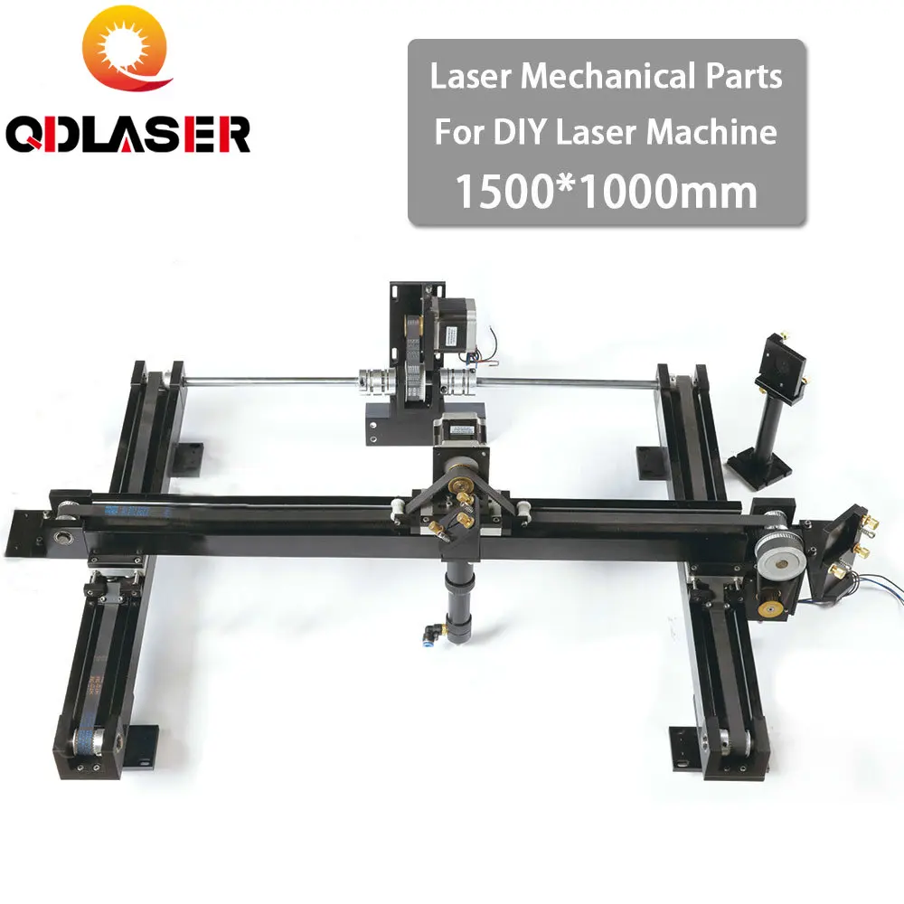 

QDLASER DIY 1510 Co2 Laser Spare Parts Set Laser Engraving Cutting Machine Mechanical Kit 1500*1000mm Size