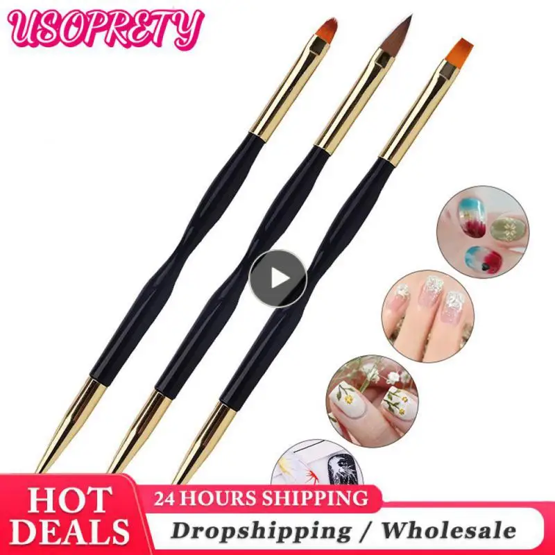 

Превратите ваши ногти, ручка для лака для ногтей, модные три стильных дизайна в наличии, ручка для дизайна ногтей, достойная до инстаграма двусторонняя