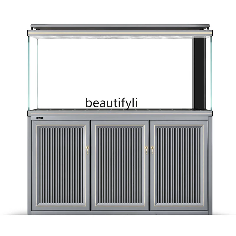 Ультра-белый стеклянный аквариум для гостиной интеллектуальный экологический