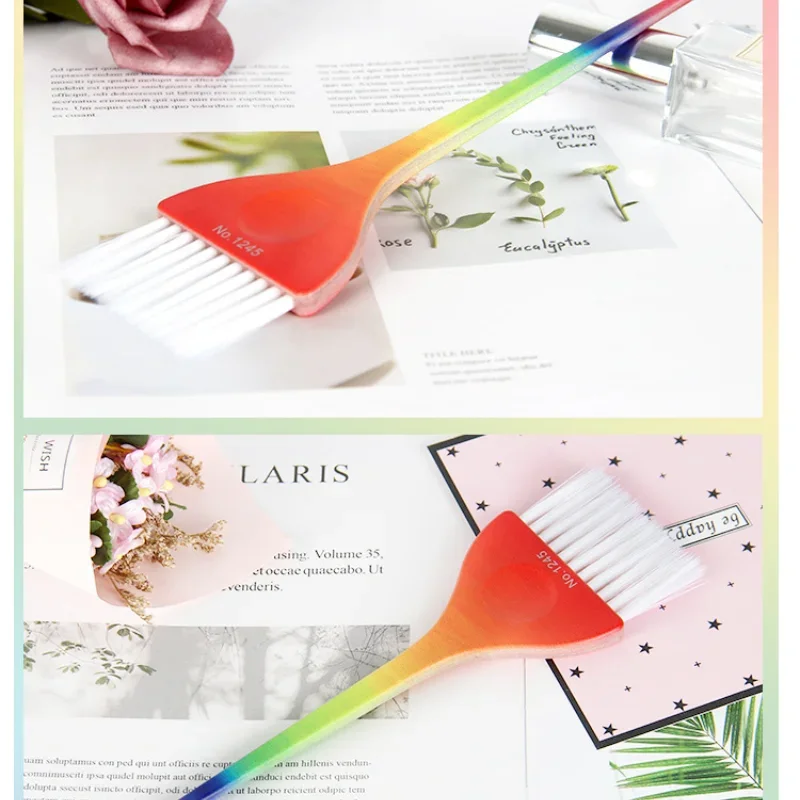 1 шт. градиент цвета радужная щетка для краски волос краска крем-кисть практичная