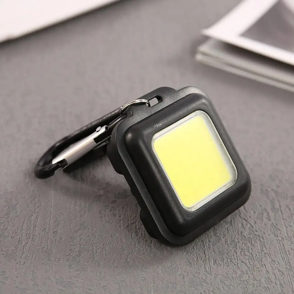 

Мини-фонарик с брелоком, портативный карманный светодиодный фонарик с монолитным блоком светодиодов, водонепроницаемый фонарик с USB-зарядк...
