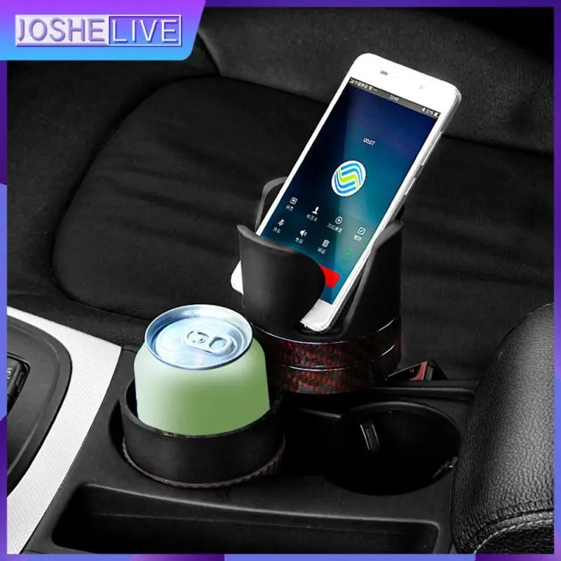 

360 Degrees Rotatable Sunglasses Phone Organizer Storage Dual Purpose 3 In 1 Cup Holder Universal Car Drinking Bottle Holder