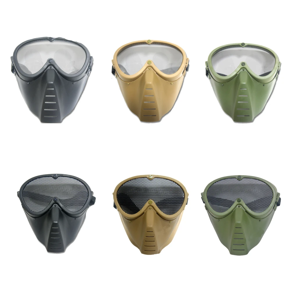 

Mesh Full Face Mask Gel BB Soft Water Ball Paintball Air Guns CS Shooting Games Protective Goggles for Kids Toys Outdoor Gift