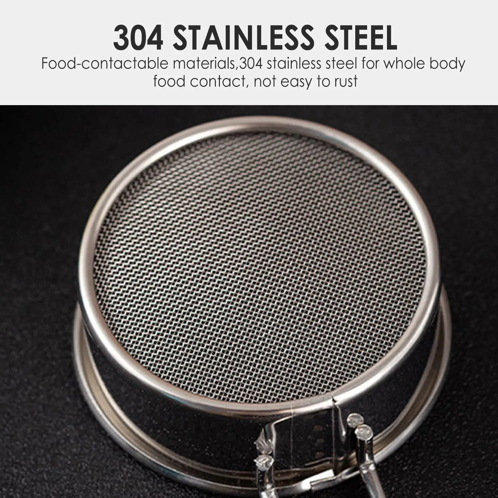 Сито из тонкой сетки сито мелкая сетка для муки выпечки 304 нержавеющей стали
