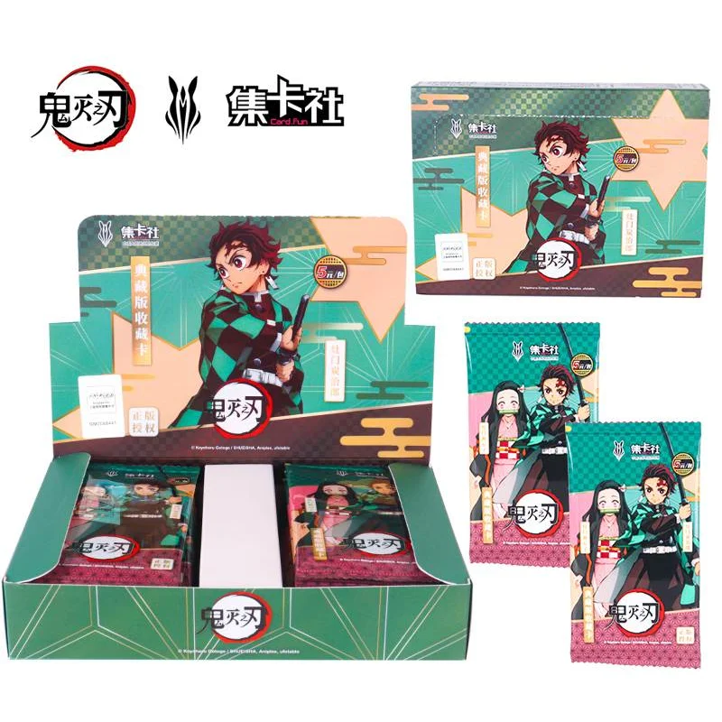 

2023 оригинальные рассекающие демонов карты Booster Box TCG коллекция игровых карт детские настольные игрушки подарок
