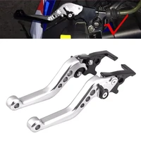 1 pair motorcycle scooter modification double disc brake lever fit for yamaha gy6 xmax 400 cnc aluminum alloy