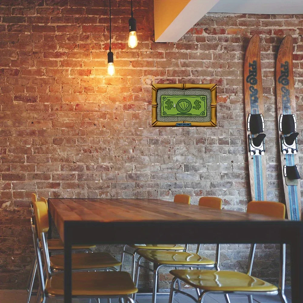 Алюминиевый настенный декор первого доллара винтажная металлическая жестяная