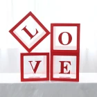 4 шт.компл. прозрачные креативные воздушные шары с надписью LOVE, украшение для Дня Святого Валентина, дня рождения, свадебной вечеринки, декор для сцены, исповедь, подарки