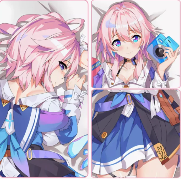 Аниме Honkai: Star Rail March 7 сексуальная Подушка дакимакура для обнимания тела подушка