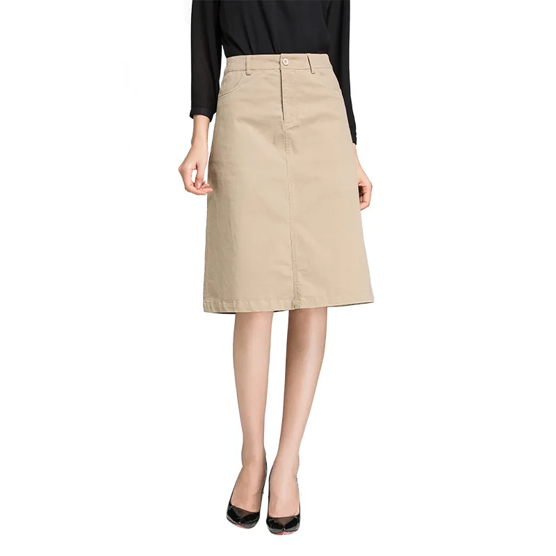 

Юбка средней длины для женщин на весну и лето 2021, новая Корейская версия трапециевидной формы для поездок 581630