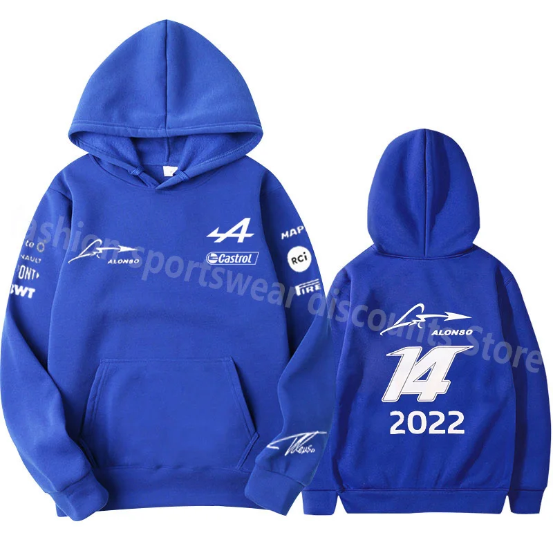 

2022 Formula One Alpine F1 Team Official Motorsport Race Shirt Best Selling Blue 2022 High Quality Clothing Hoodie