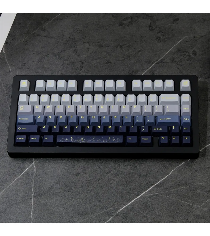 Фото Клавишные колпачки GMK Mountain из PBT-пластика, оригинальные, с высококачественной сублимационной печатью, подходят для механических клавиатур, подходят для кастомизации. №5