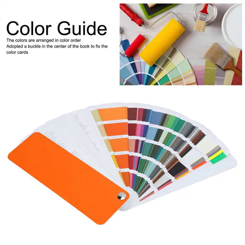 

Color Guide Special Coating Colors Sequence Arrangement Color Test Book for Ceramics Paints Makeup Tool Kits