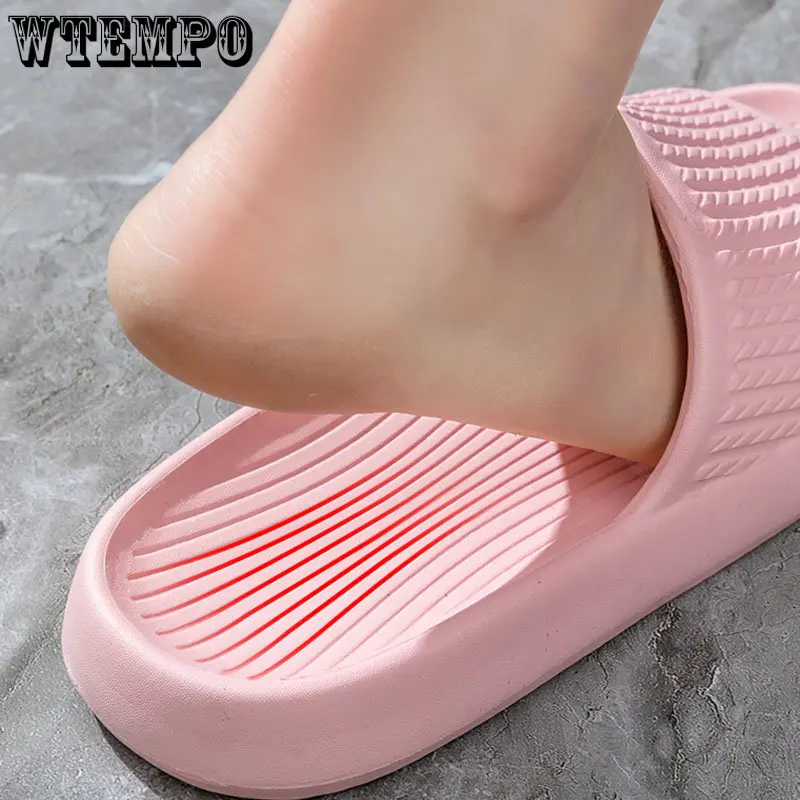 Slippers Non-Slip Flip Flops Sandals Plus Size Soft Sole Eva Indoor Slides Home Slippersthick Platform Bathroom Dropshipping