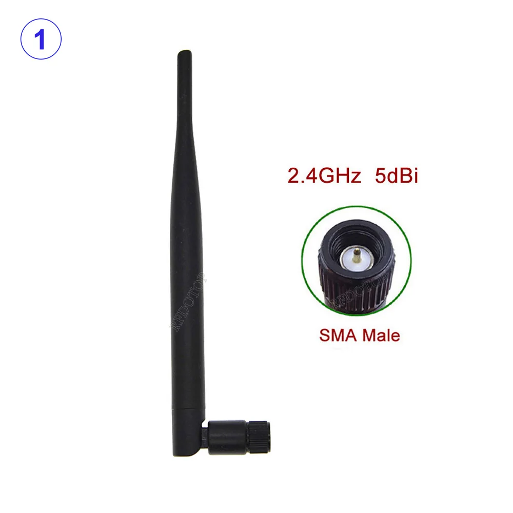 50 компл./лот 2 4 ГГц 5dBi WIFI антенна SMA RP-SMA штекерный разъем Wi-Fi для беспроводных