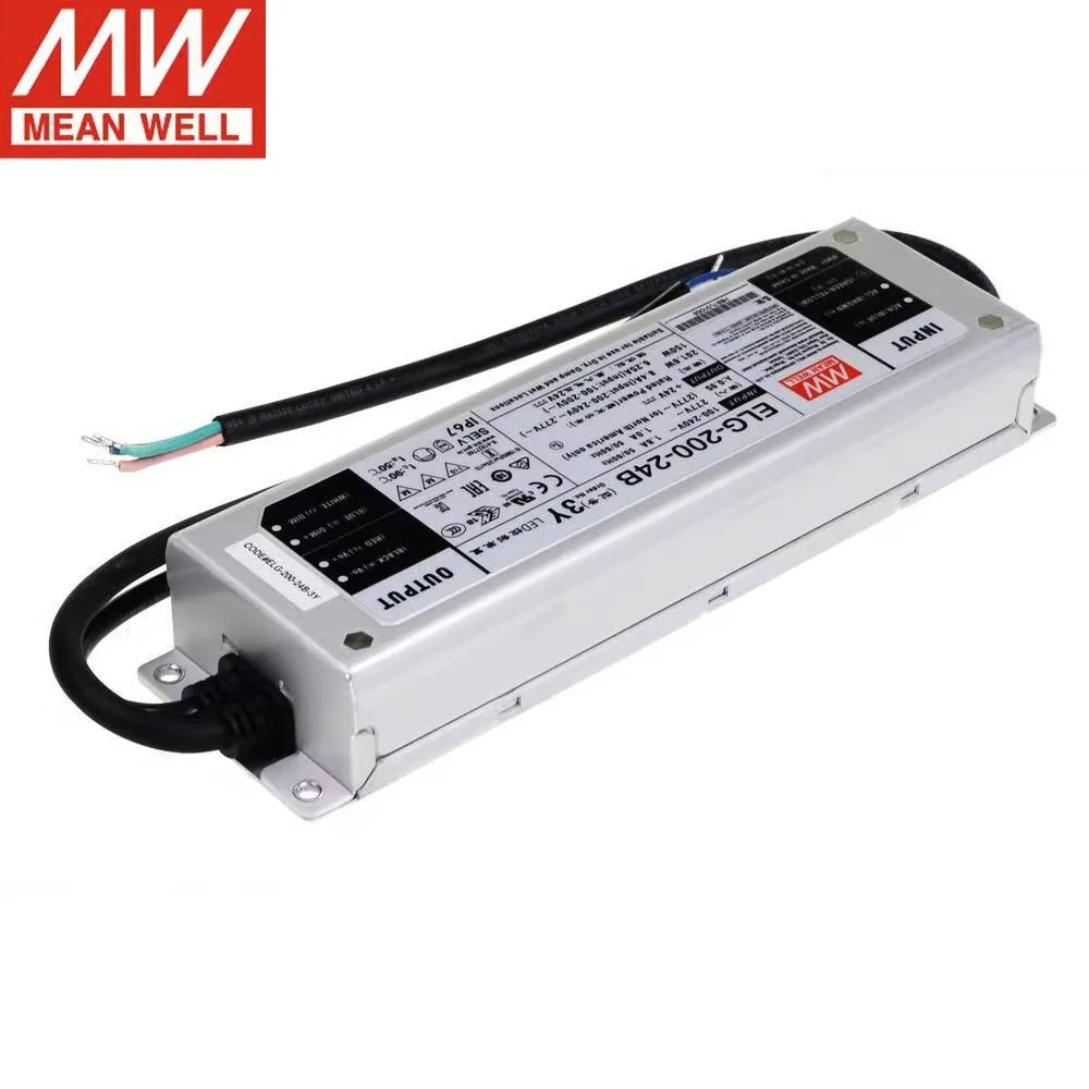 TaiWan MEANWELL ELG-200-24B-3Y 24V8.4A 3 в 1 затемнение постоянное напряжение драйвер