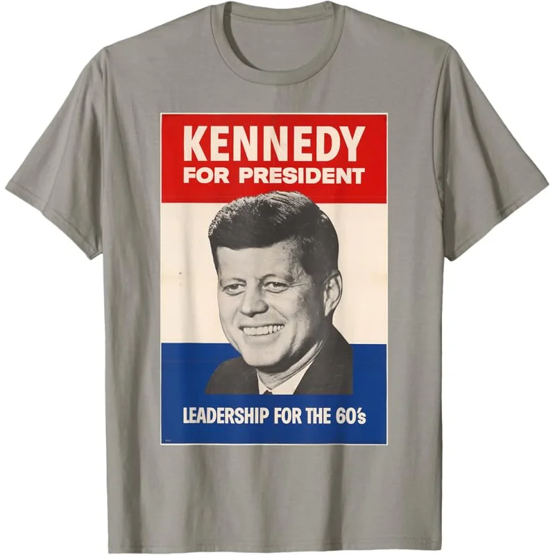 Футболка с рисунком ретро-плаката JFK John F Kennedy for President