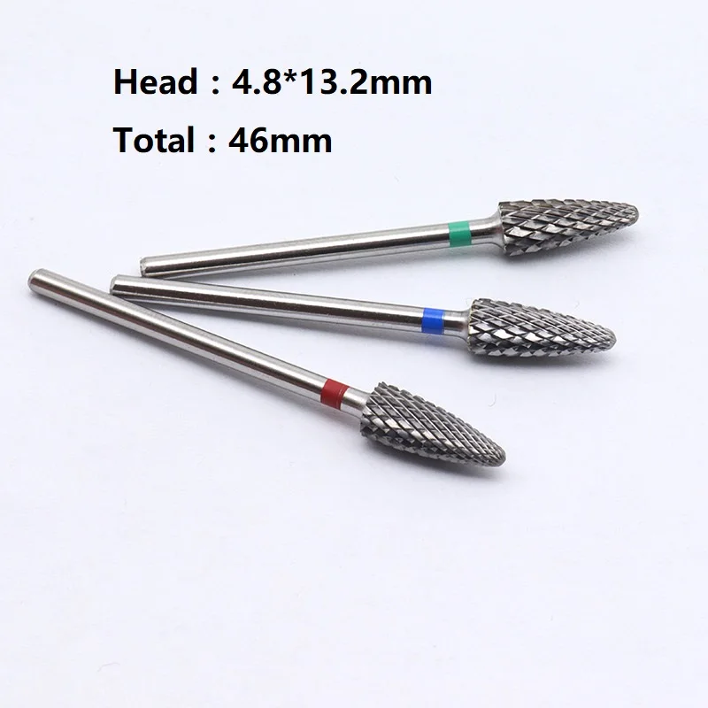 

New Russia Hot 1Pcs big small Professional Nail Art Electric Drill Machine Manicure Pedicure Accessories Carbide nail drill bit