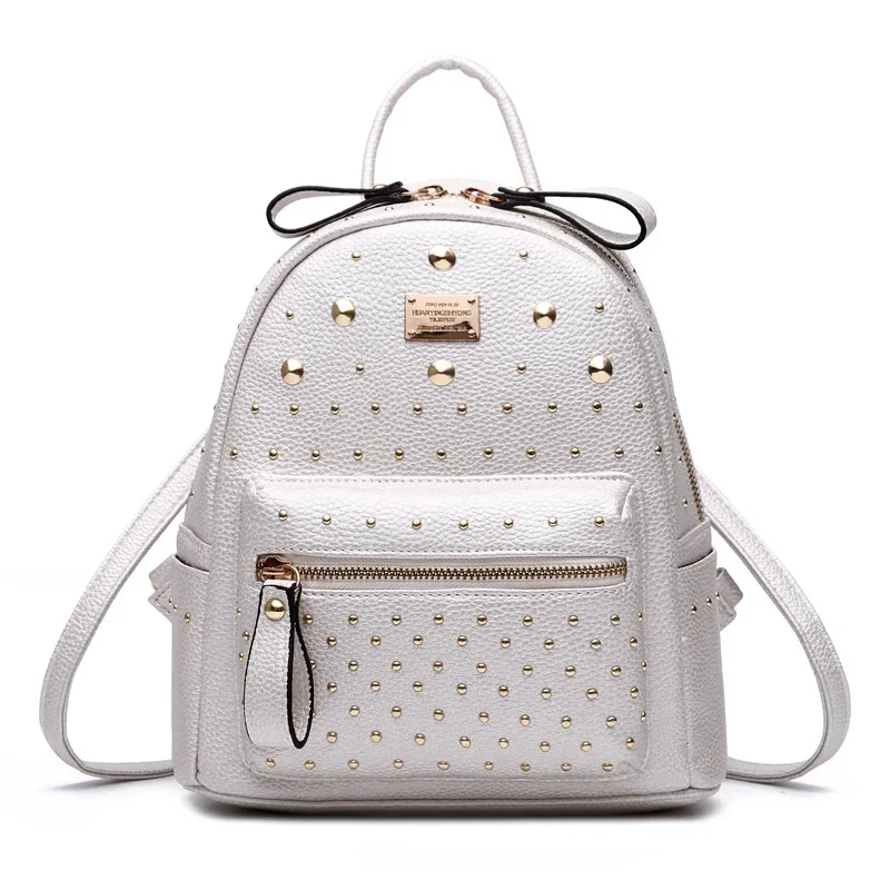 

Сумки 2023 новая зимняя Корейская версия модного женского рюкзака женская сумка Повседневная женская школьная сумка с заклепками