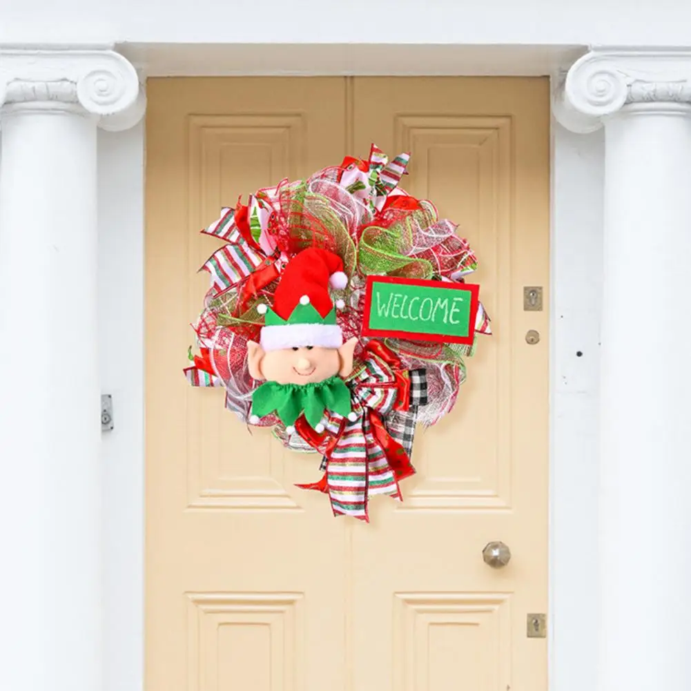 

Экологически чистый отличный Рождественский эльф, подвеска, Забавный Рождественский венок, украшения, яркие Вечерние