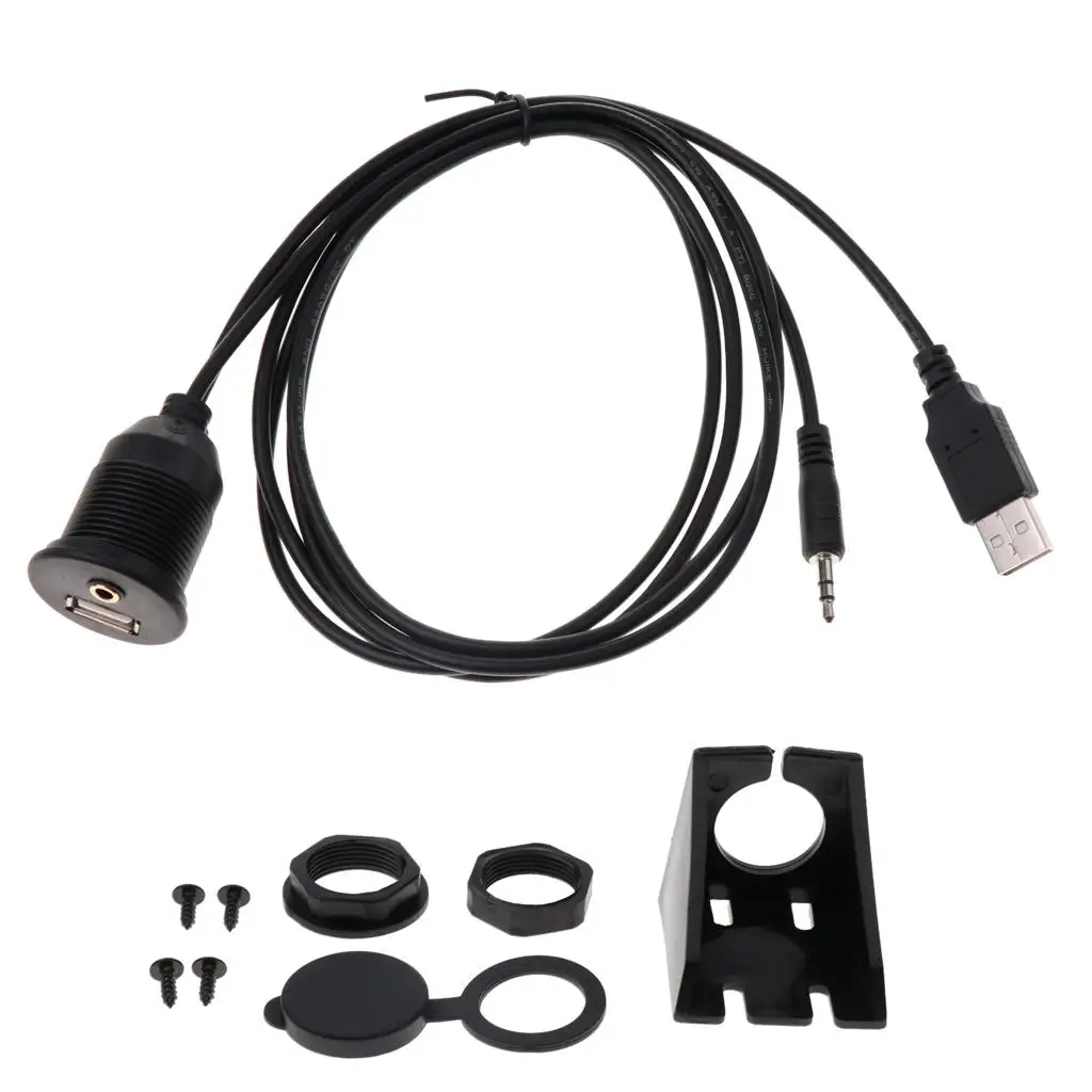 

USB + 3,5 мм Aux Удлинительный кабель для лодки мотоцикла