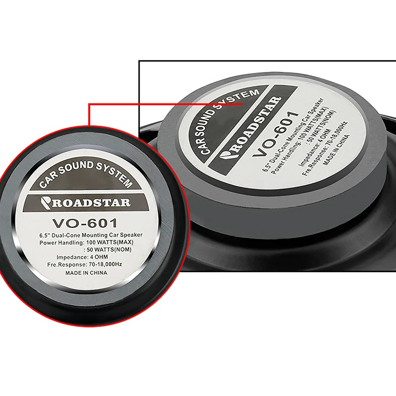 4/5/6.5 Inch Car Speakers Coaxial Green Subwoofer Universal Automotive Audio Full Range Frequency Stereo Speaker