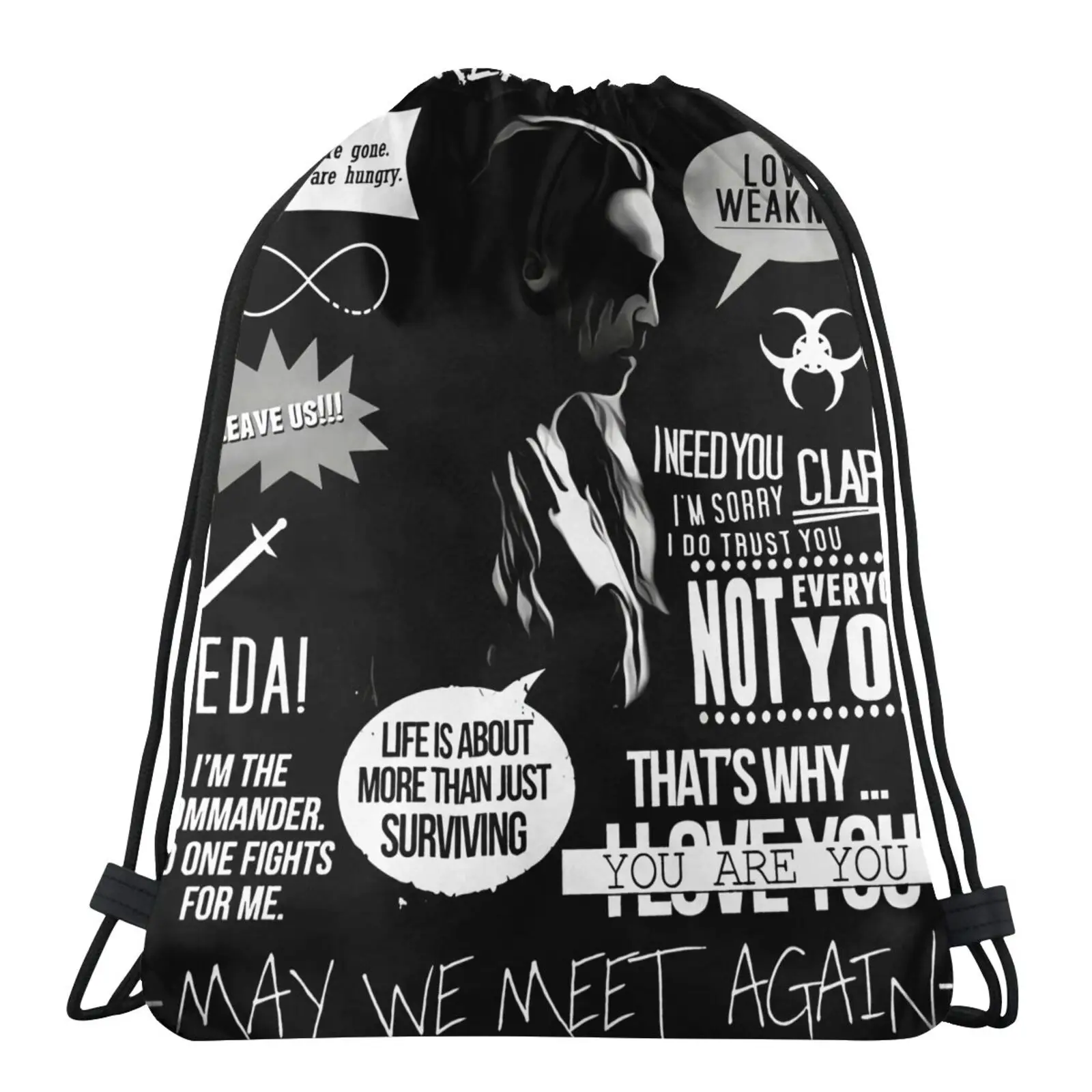 

Commander Lexa Heda The 100 Clean 268 Bag Gothic Shoes Sport Shoe Bag Fabric Bags String Bag Bag For Girls Bag Woman Skull Bag