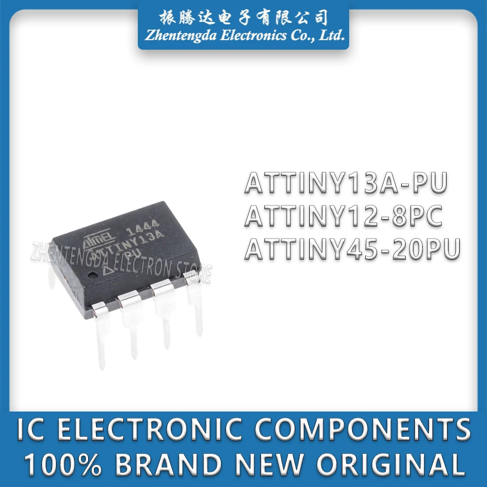 

ATTINY13A-PU ATTINY12-8PC ATTINY45-20PU ATTINY13A ATTINY12 ATTINY45 ATTINY IC MCU Chip DIP-8