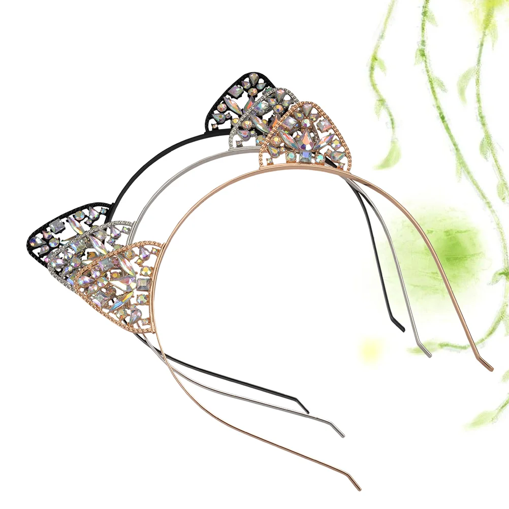 

Ободок для волос с кошачьими ушками, 3 шт.