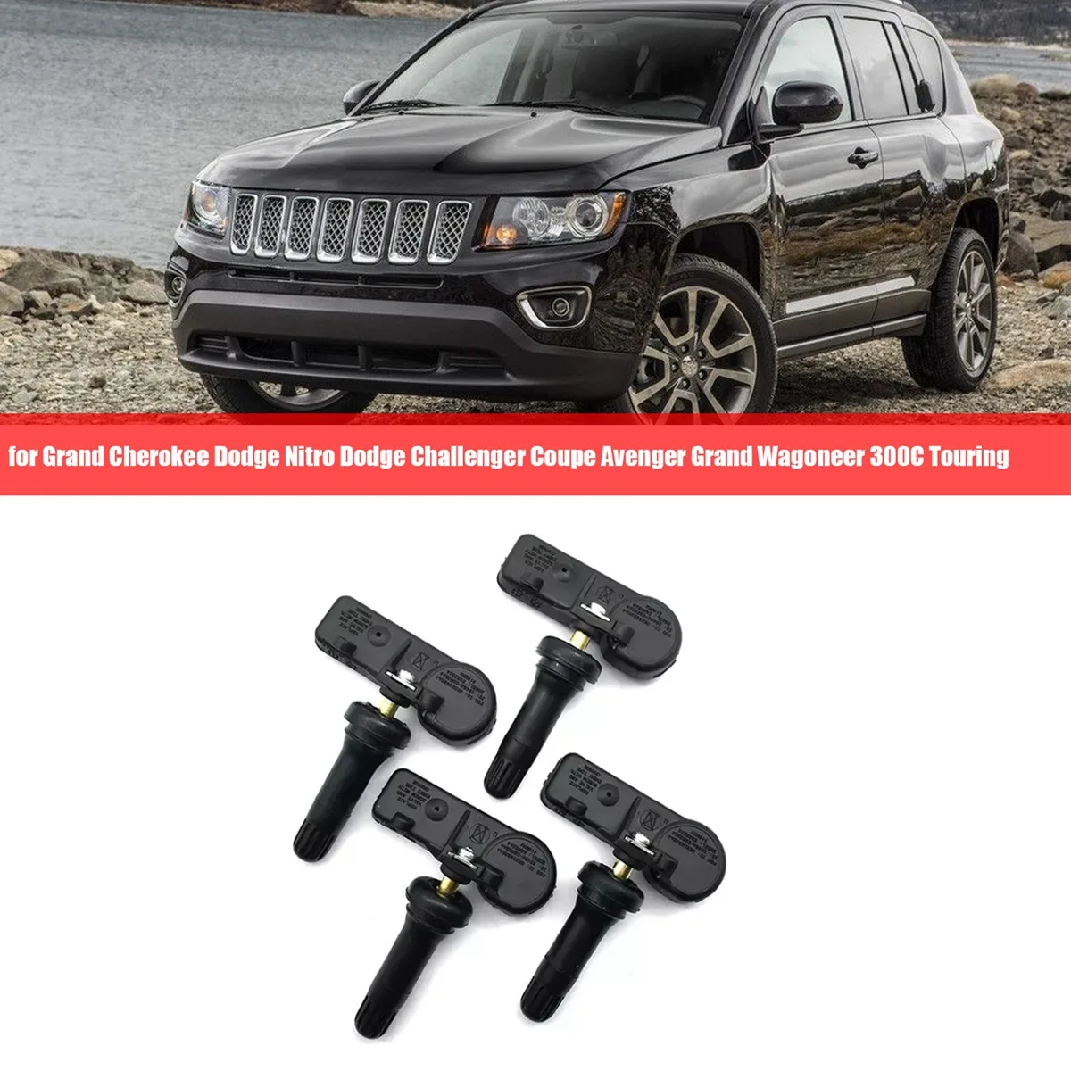 Датчик давления в шинах 56029359AA 68001698AB TPMS для Jeep Grand Cherokee Dodge Nitro Dodge Challenger Coupe 300C Touring