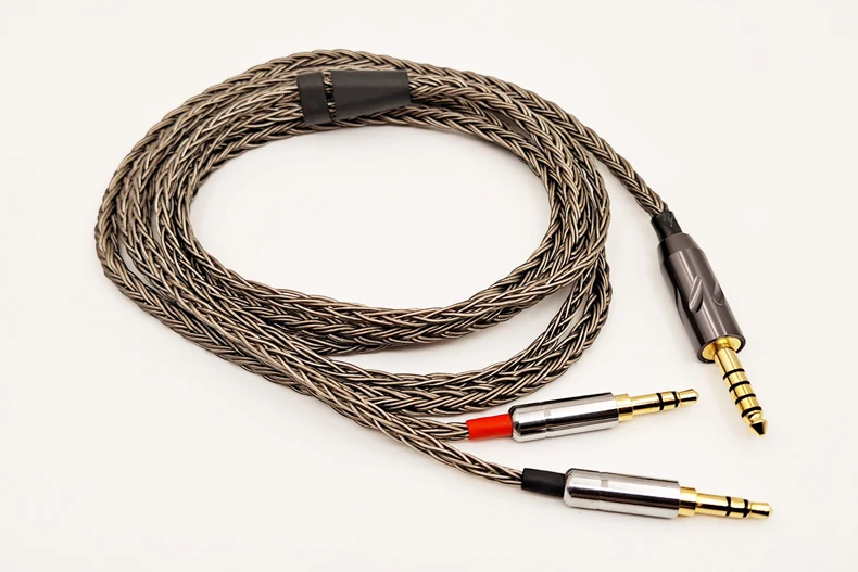 Плетеный 6N 4 мм сбалансированный OCC аудио кабель для JVC HA-SW01 HA-SW02 наушники