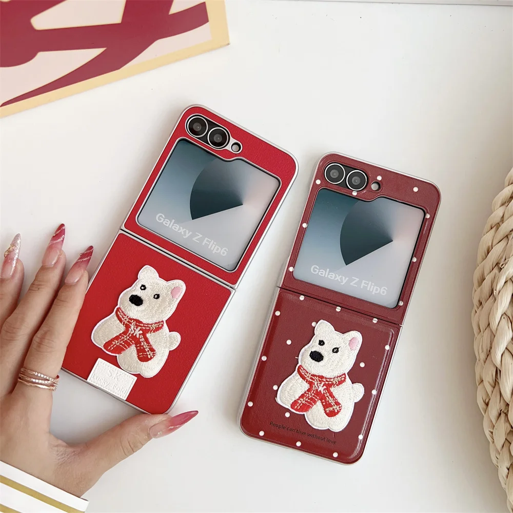 Чехол для телефона с милым мультяшным узором для Samsung Galaxy Z Flip ...