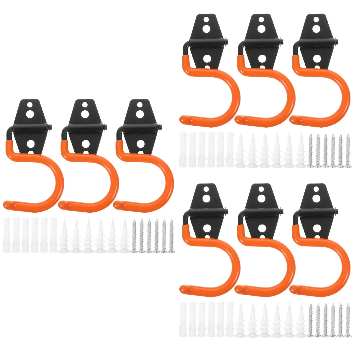 

9 pcs Garage Hook Heavy Duty Ladder Hook Iron Wall Hook Wall Mounted Hanger