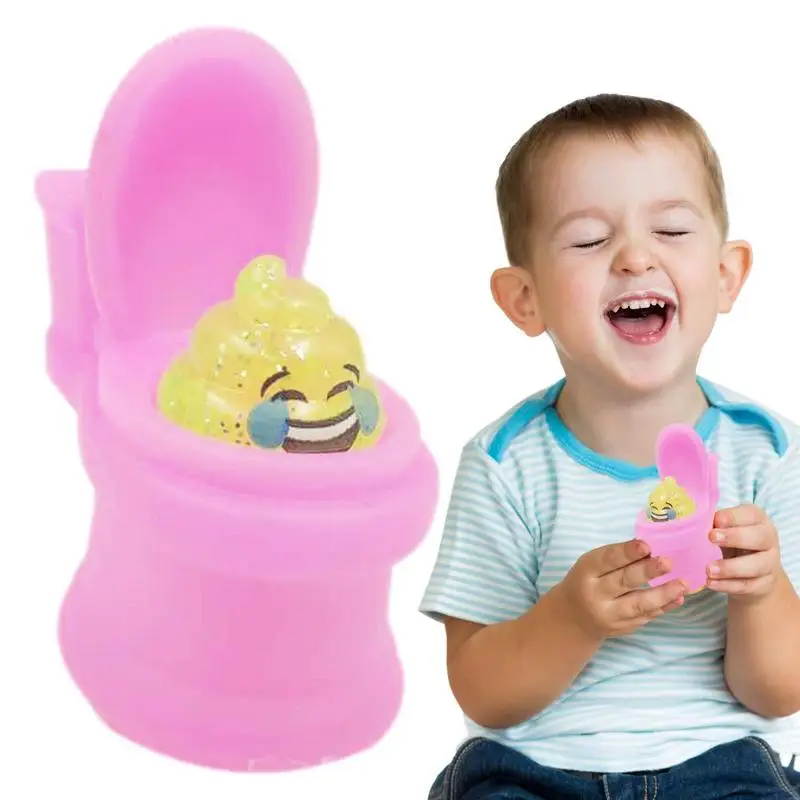 

Toilet Poop Toy Creative Squeeze Toy Decompression Vent Knead Pranks Funny Jokes Tricky Toy Random Color For Stress Reduction