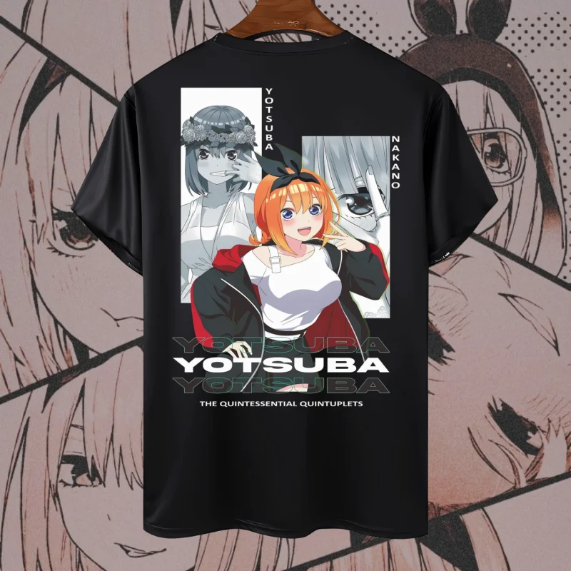 Футболка из аниме NAKANO YOTSUBA Katun Premium 24s-футболка для дистро готопучка нет Hanayome Nakano