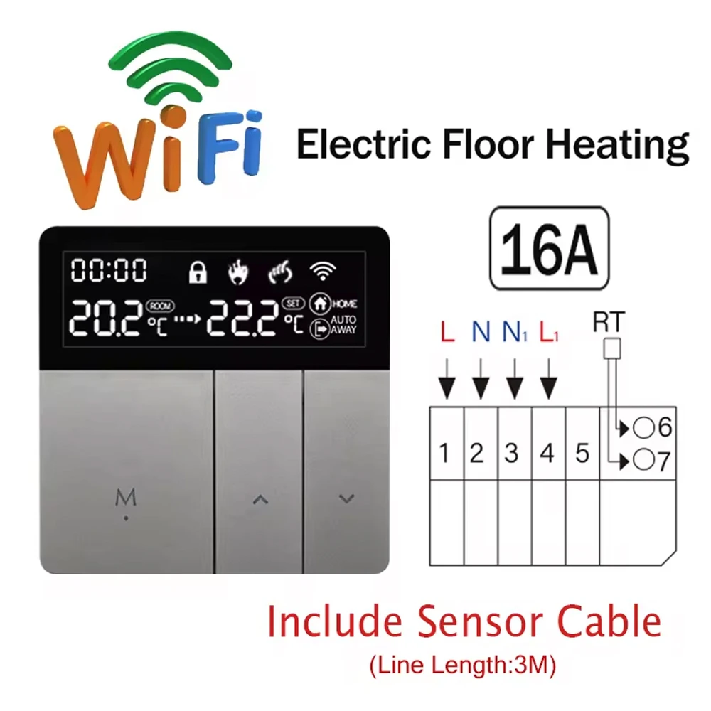 

Умный термостат EARUELECTRIC для водяного отопления