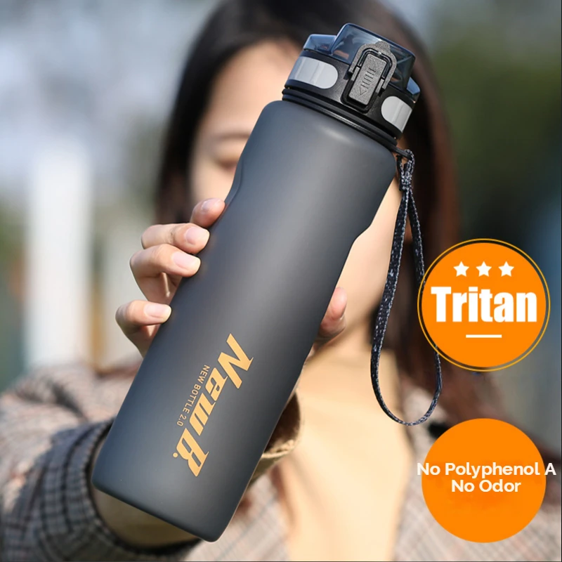 

1000 мл бутылки для воды простой портативный большой емкости спортивный чайник космическая чашка Tritan прозрачная гидрофляжка прямая Питьевая