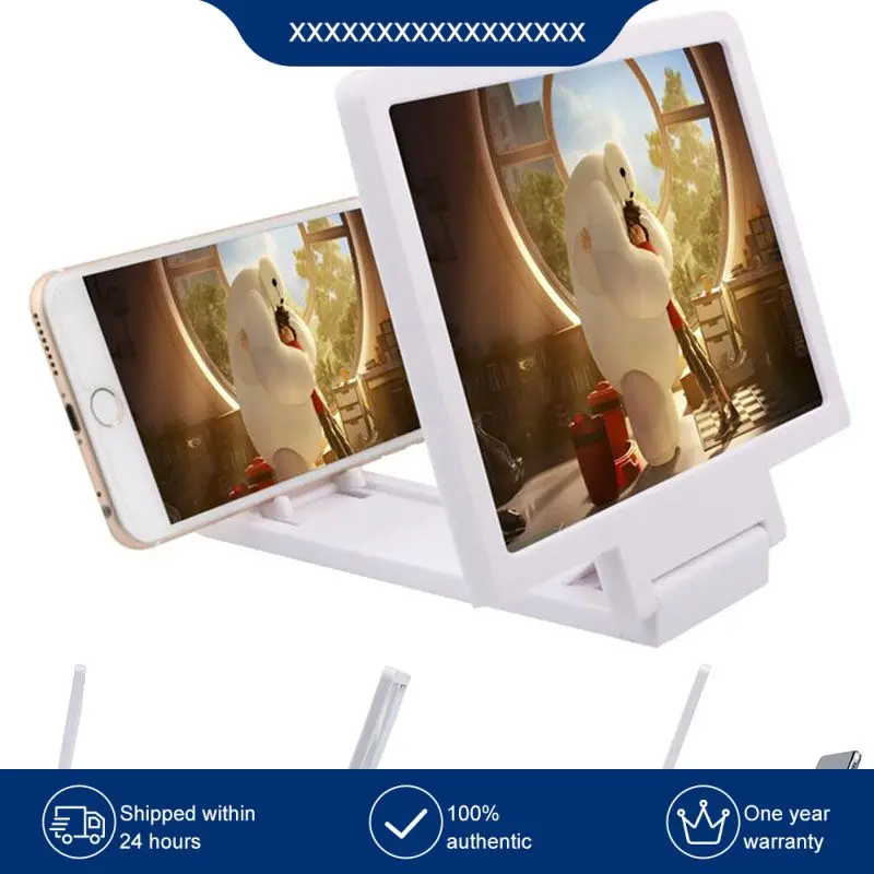 

2021 New Mobile Phone Screen Magnifier 3D Enlarger Magnifying Video Amplifier Projector Bracket Desktop Holder Stand For Phone