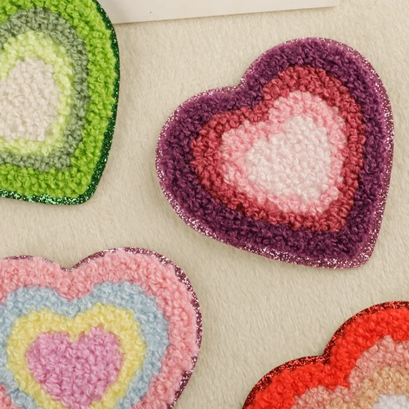 Оригинальная нашивка с вышивкой из синели материал для рукоделия клей на спине