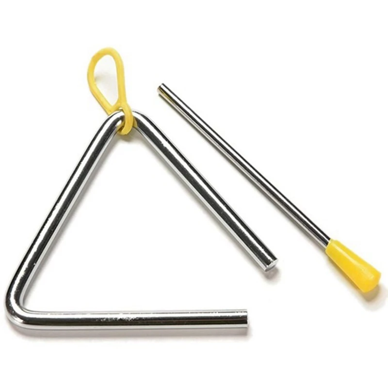 

Набор детских перкуссионных инструментов, 4-дюймовый музыкальный треугольный Железный перкуссионный инструмент, класс триппл-угловой коло...