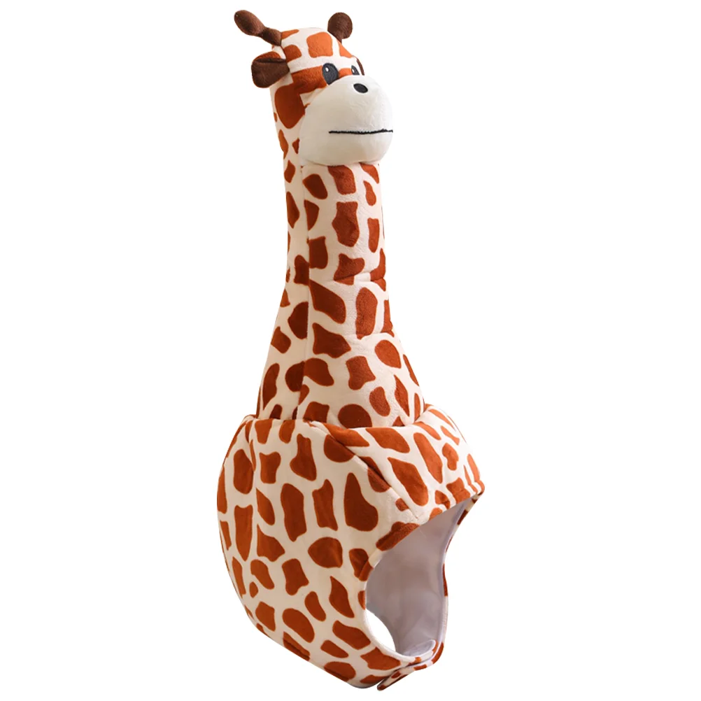 

Party Costume Hat Plush Novelty Selfie Animal Adult Giraffe Headgear Shape Headwear Cartoon Animals Hats Adults