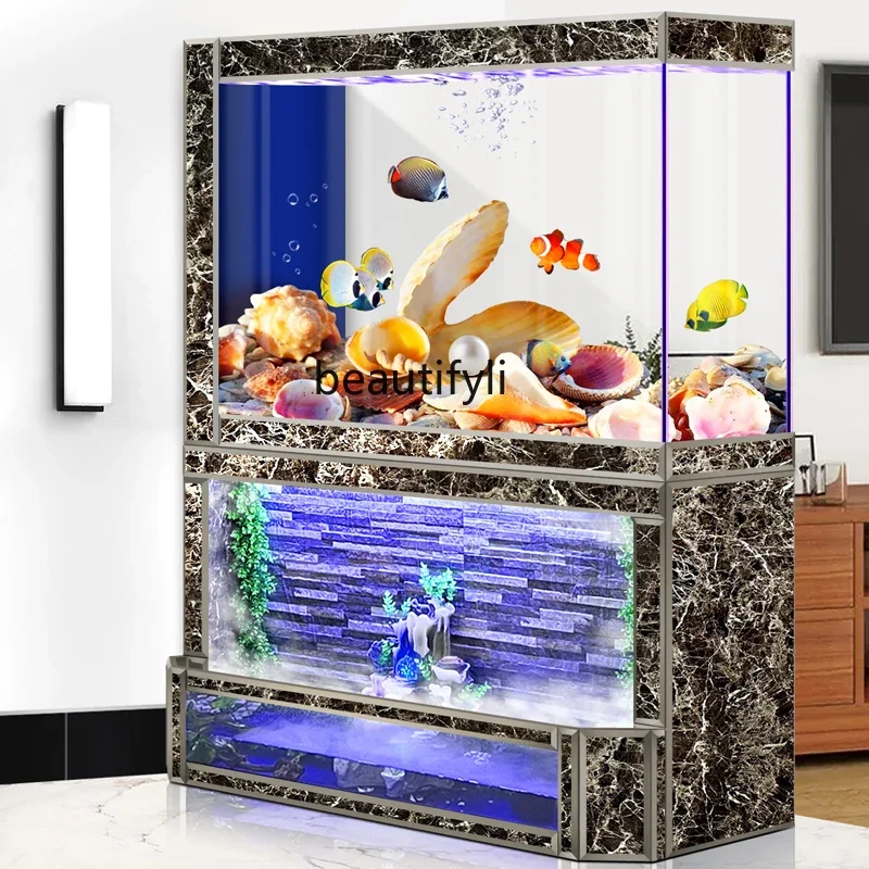 Новая квадратная занавеска для воды настенная Бытовая аквариум рыб напольная