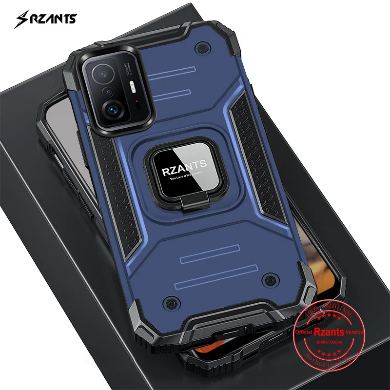 

Rzants For Xiaomi Mi 11T/ 11T Pro Hard Case Ring Stand [King Kong]Stockproof 2 in 1 Armor Cover Phone Casing