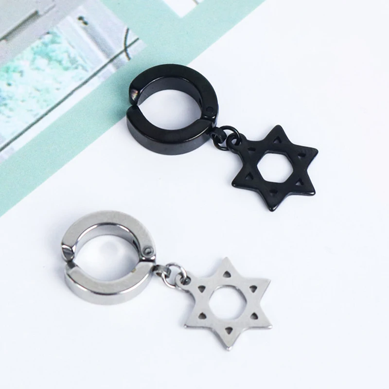 Женские и мужские серьги из нержавеющей стали в стиле панк